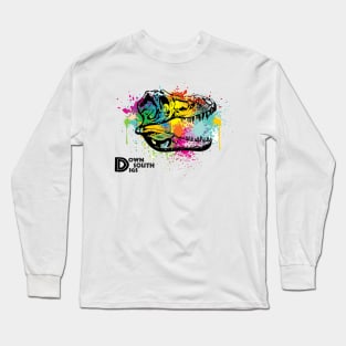 T. Rex Skull Abstract Long Sleeve T-Shirt